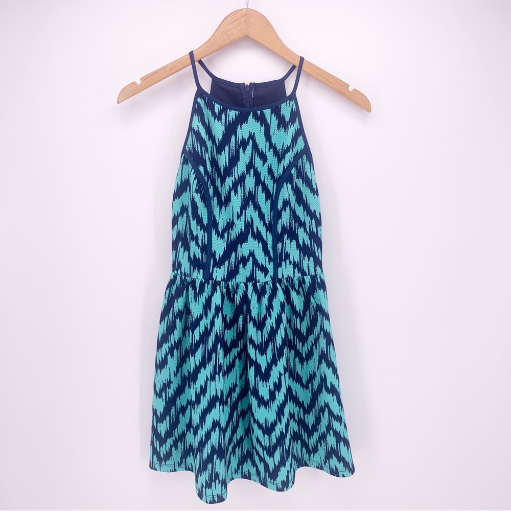 Design lab Lord & Taylor Women's Small Blue Halter Dress D3